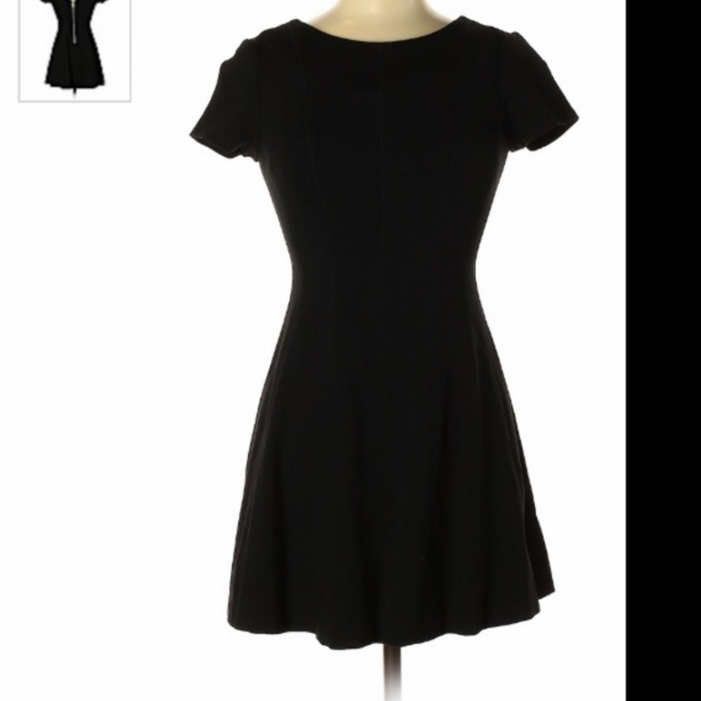 Banana republic black a line mini dress
